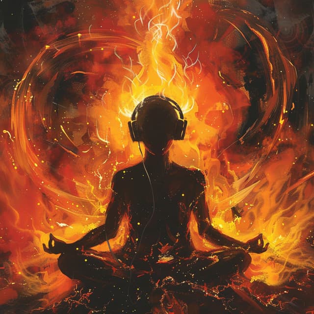 Fiery Calm: Meditation in Warmth - Motivational Divine Meditation Zone