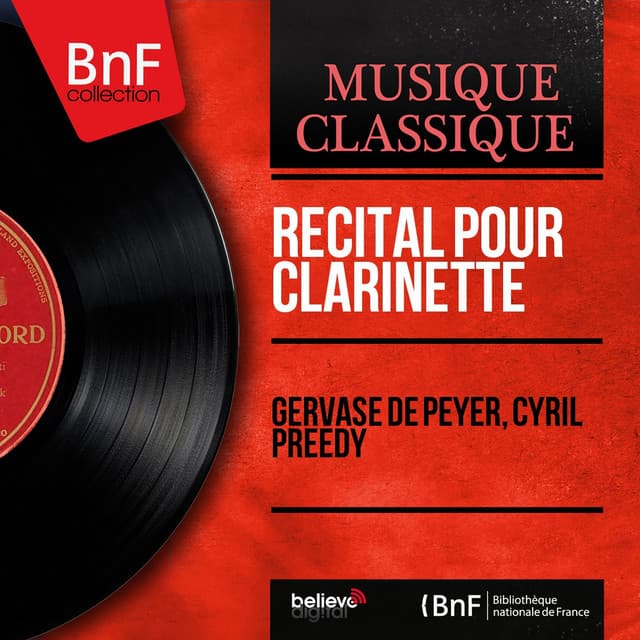 Récital pour clarinette - Gervase De Peyer