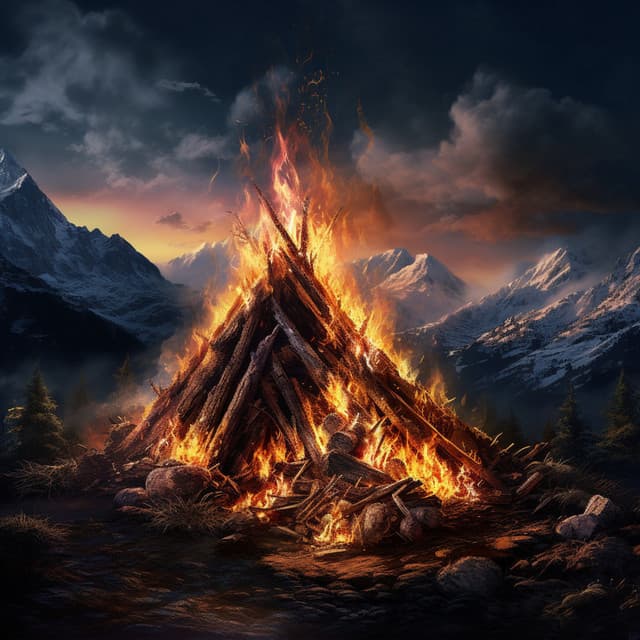 Gentle Flames of Sleep: Calming Fire Sounds - Sleep Fruits