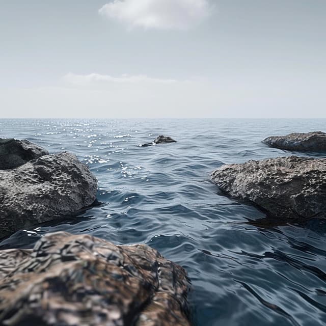 Tranquil Binaural Ocean for Sleep Aid - Flows of Sleep