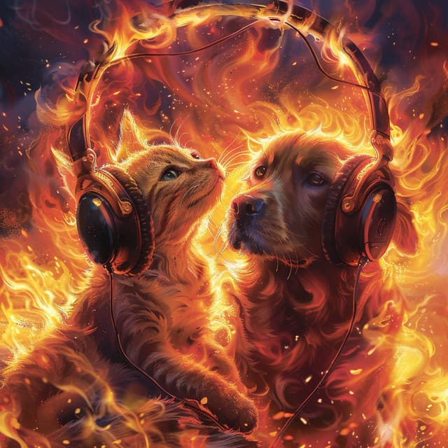 Fire of Home: Pets Comforting Tunes - Ambient Nature project