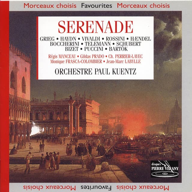 Sérénade : De Vivaldi à Bartok - Orchestre Paul Kuentz