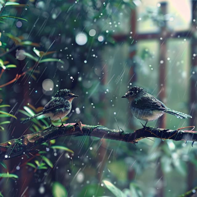Gentle Rain and Birds Binaural Sounds for Baby Sleep - Pure Binaural Beats Sleep