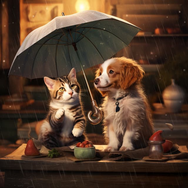 Pets Rain: Binaural Soothing Symphony - Binaural Beat