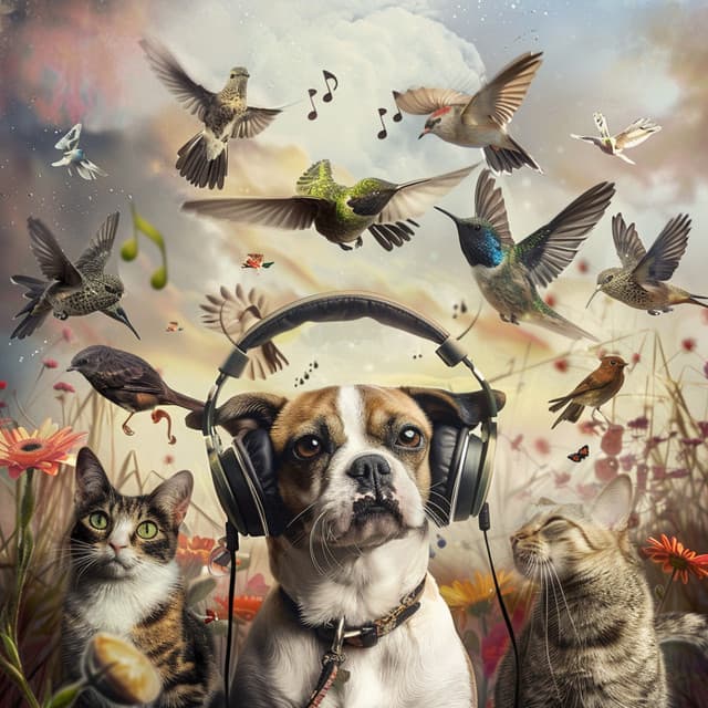 Pets in Harmony: Binaural Birds Relaxation - 80 88 Hz - Pet Music