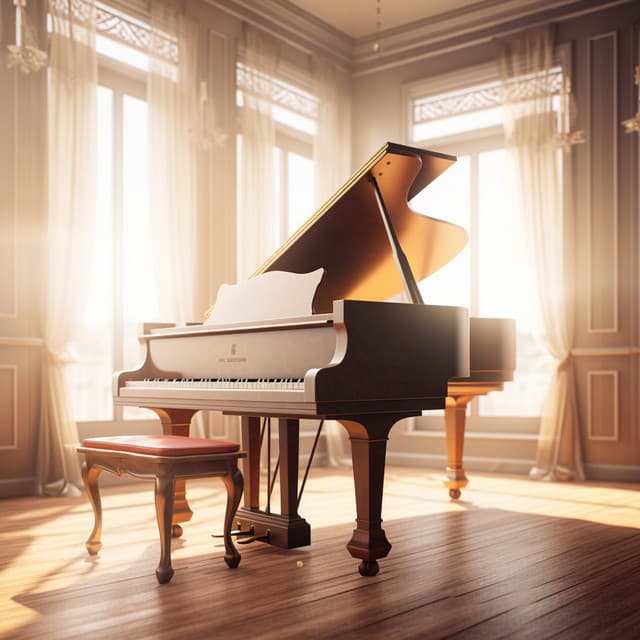 Piano's Work Rhythms: Calming Sounds for Productivity - Study with Us