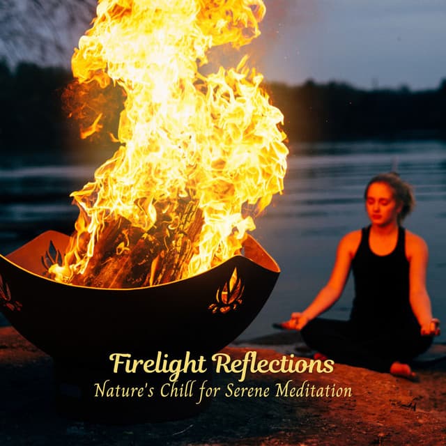 Firelight Reflections: Nature's Chill for Serene Meditation - Fire Place Sounds