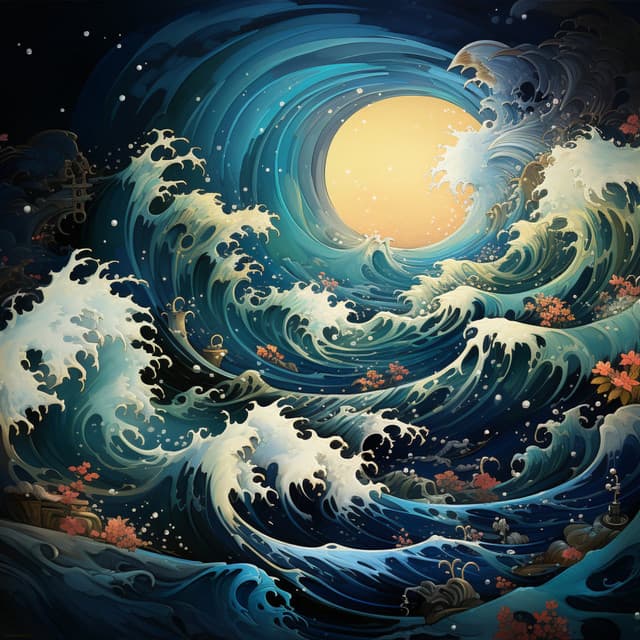 Meditación Oceánica En Armonía Binaural: Olas Tranquilas - Binaurales Colectivo