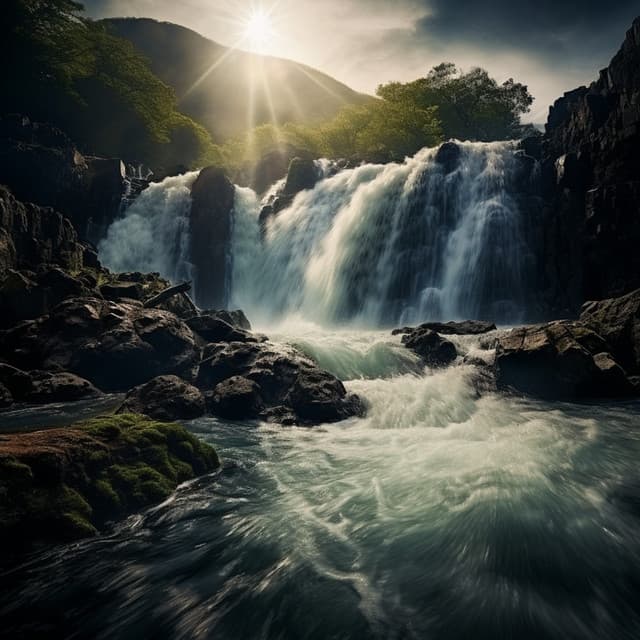 Nighttime Waterfall: Gentle Sounds for Serene Slumber - The Sleep Helpers