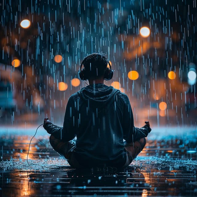 Rain's Mindful Melody: Meditative Music - Alpha Waves Meditation