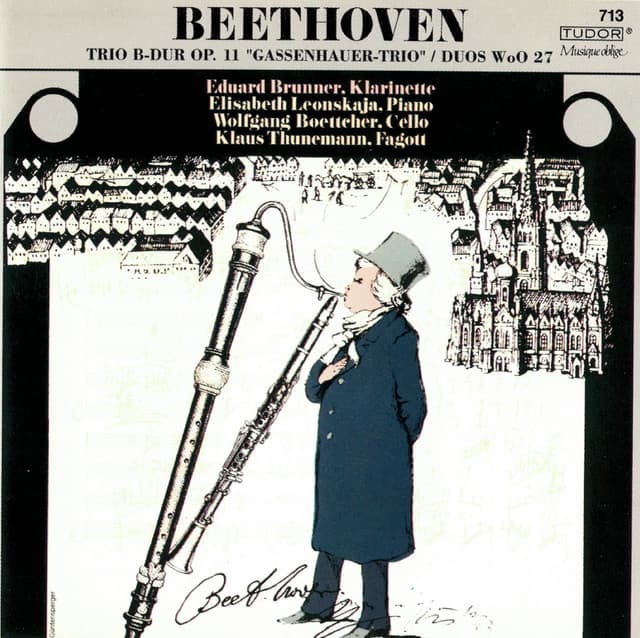 Beethoven: Piano Trio, Op. 11 "Gassenhauer" & 3 Duets for Clarinet & Bassoon, WoO 27 - Ludwig van Beethoven