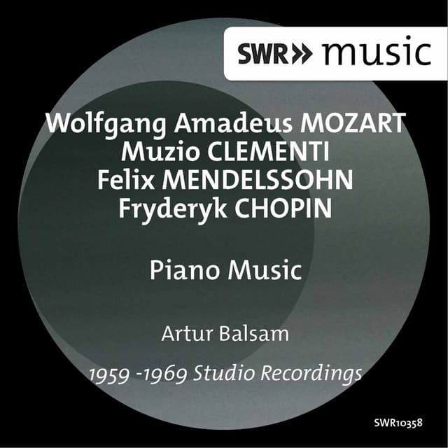 Mozart, Clementi, Mendelssohn & Chopin: Piano Music - Artur Balsam