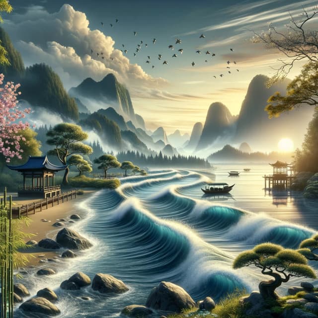 Asian Nature Music: Ocean Waves, River, Oriental Nature - The Outdoor Library