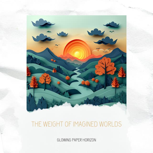 The Weight of Imagined Worlds - Glowing Paper Horizon