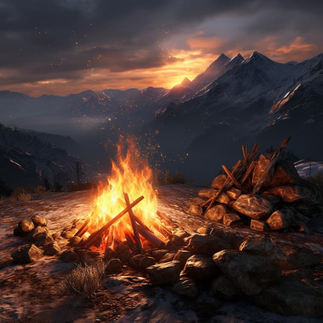 Warmth of Fire: Gentle Massage Melodies - Spa Radiance