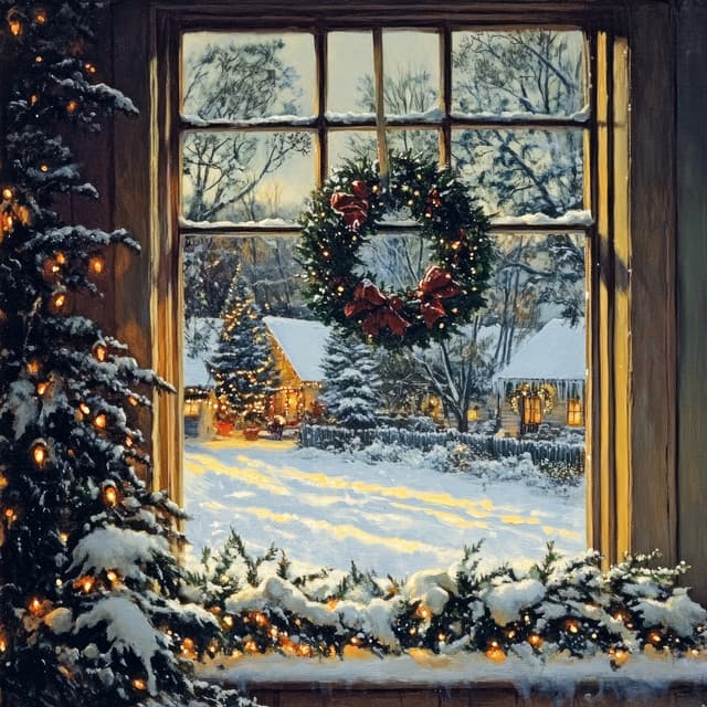 Wintertide Whispers: Melodic Mistletoe Memories - Christmas Music Background