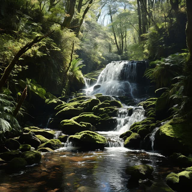 Flujos De Armonía: Música De Yoga Junto A Las Cascadas - Sonido Del Bosque y Naturaleza