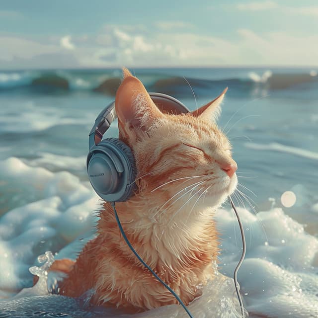 Feline Tide: Ocean Music for Cats - Ocean Waves for Deep Sleep
