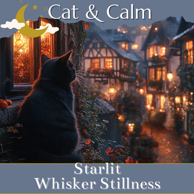Starlit Whisker Stillness - Cat & Calm