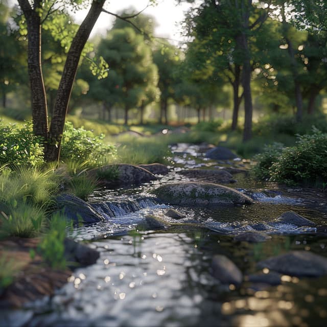 Gentle Streams Flowing Water for Sleep - Sleep Ambience