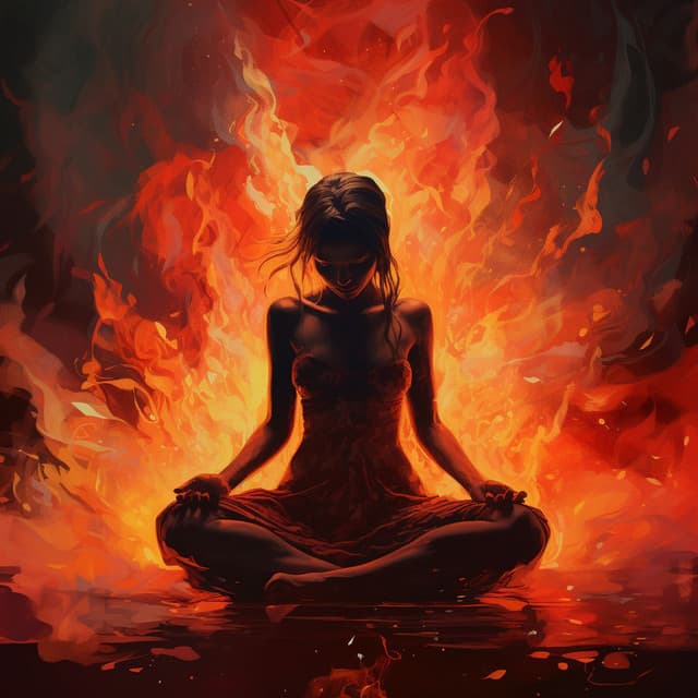 Firelight Relaxation: Art Song of Harmonious Flames - Auge Espiritual