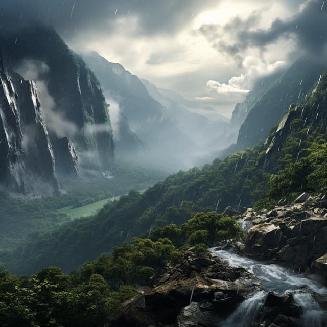 Rain's Tranquility: Peaceful Soundscapes - Light Vibrations