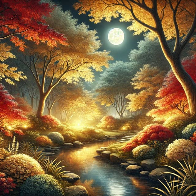 Kołysanka Ogrodowa: Naturalna Harmonia Jesiennej Nocy, Leśne Marzenia, Naturalne Ukojenie do Snu - Częstotliwości Duchowe