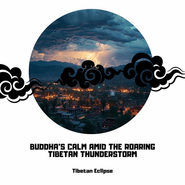 Buddha’s Calm Amid the Roaring Tibetan Thunderstorm - Tibetan Eclipse