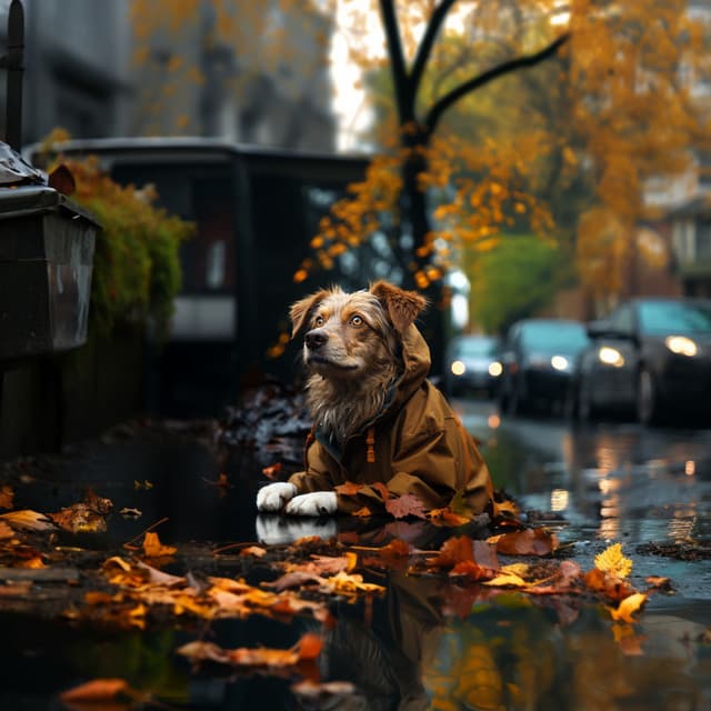Armonía De Lluvia En Calma Para Perros: Música Bajo La Lluvia - Tulipanes rosas
