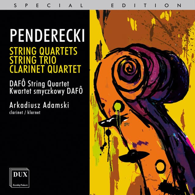 Penderecki: String Quartets, String Trio & Clarinet Quartet - Krzysztof Penderecki