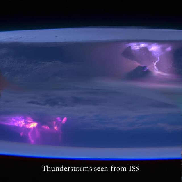 Thunderstorms seen from ISS - Thunderstorms
