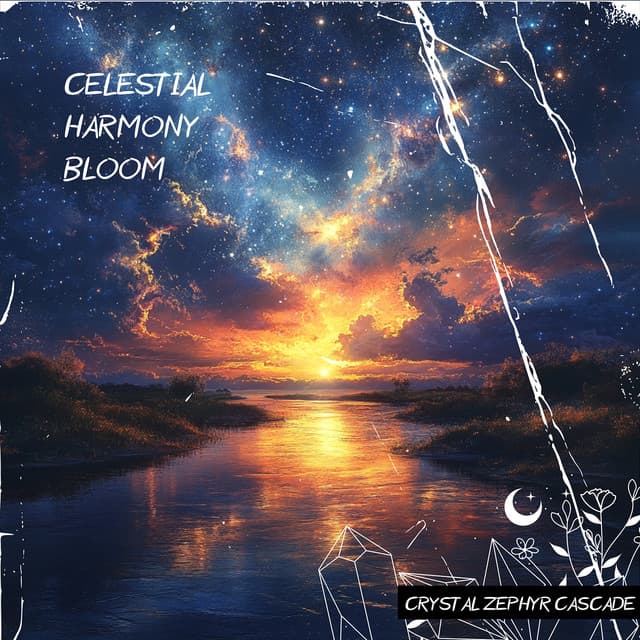 Celestial Harmony Bloom - Crystal Zephyr Cascade