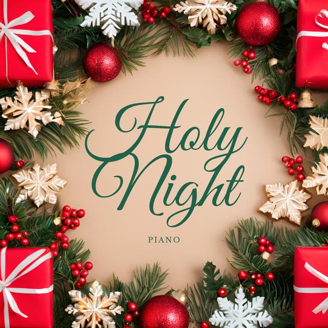 Holy Night Piano - Christmas Music Background