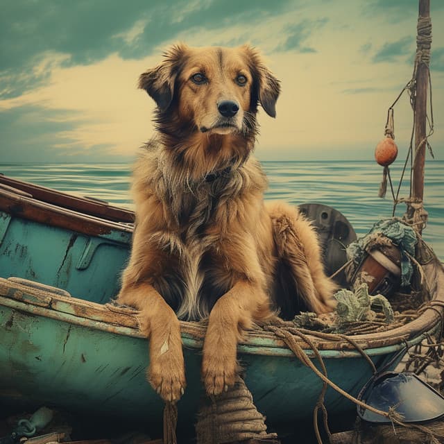 Melodic Seashore Harmony with Oceanic Companions - Nature & Sounds Backgrounds