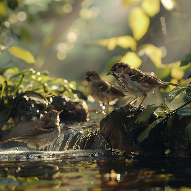 Calming Binaural Nature: Creek Birds and Serene Waters - Soothing Friends