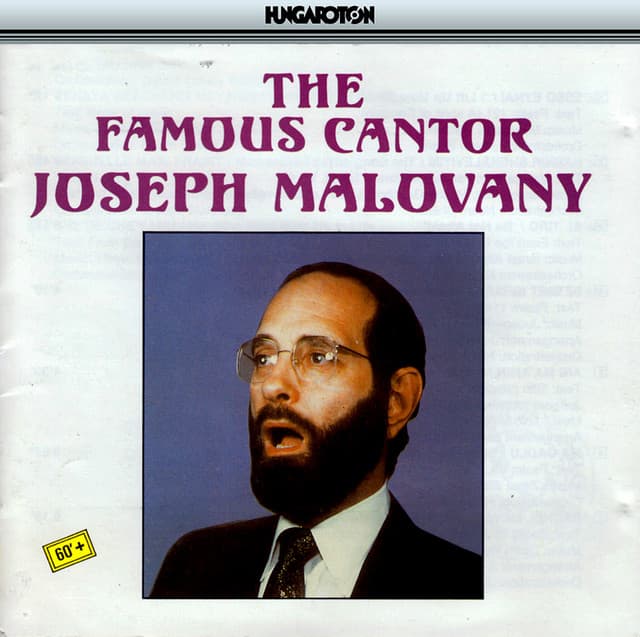 Malovany, Joseph: Cantor of the Fifth Avenue Synagogue in New York - Joseph Malovany
