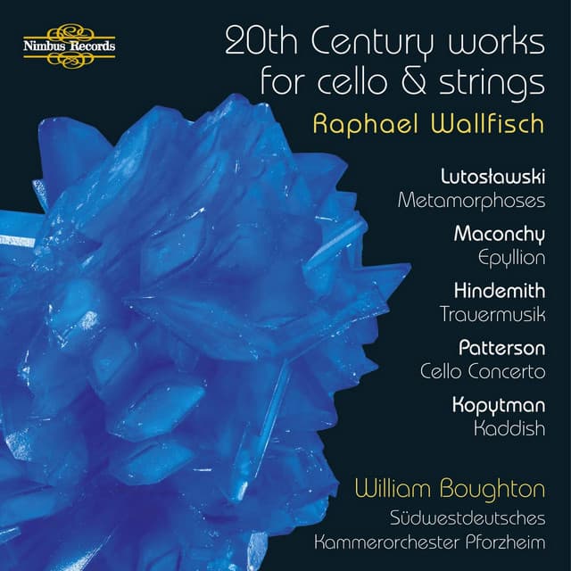 20th Century Works for Cello and Strings - Raphael Wallfisch