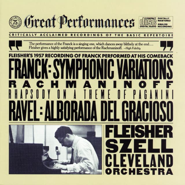 Rachmaninoff: Rhapsody on a Theme of Paganini - Franck: Symphonic Variations - Ravel: Alborada del gracioso - Sergei Rachmaninoff