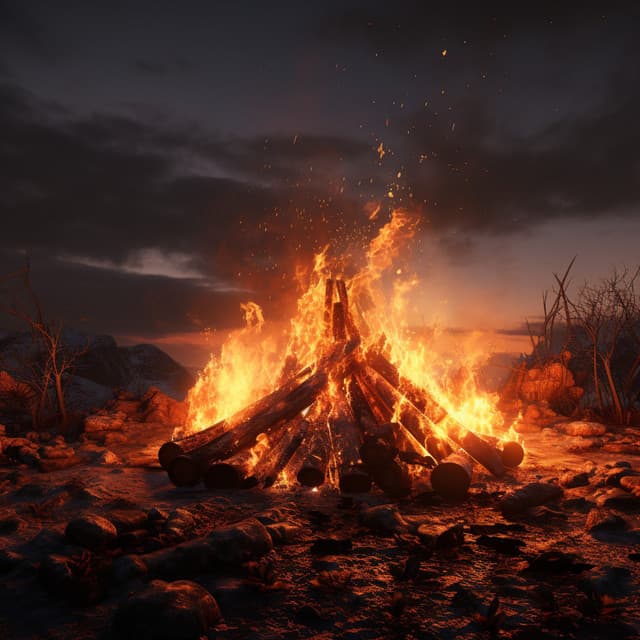 Ember Dreams: Gentle Fire Sleep Melodies - Brief Moments