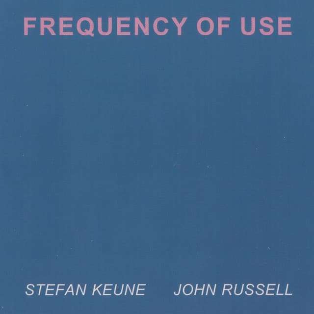 Frequency of Use - Stefan Keune