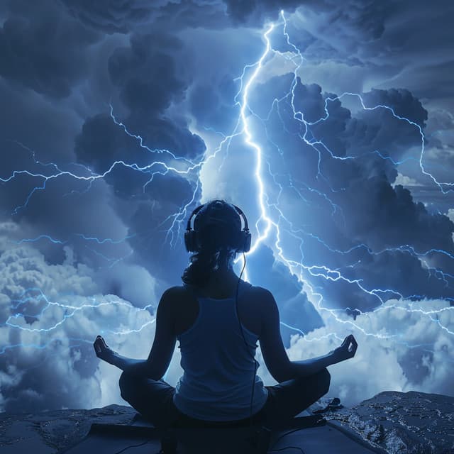 Thunder's Mindful Echo: Meditation Soundscapes - Indian Meditation