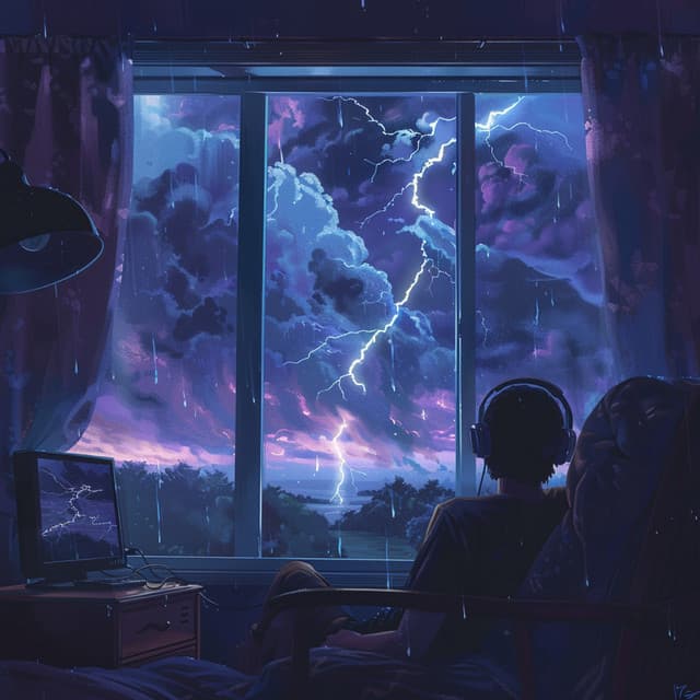 Rolling Thunder Harmony: Orchestral Storm Sounds - Earth's Rain