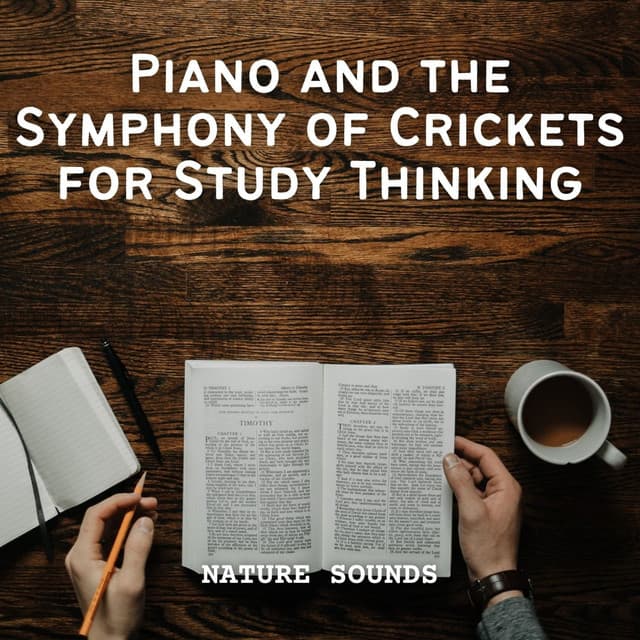 Nature Sounds: Piano and the Symphony of Crickets for Study Thinking - Natures Orchestra