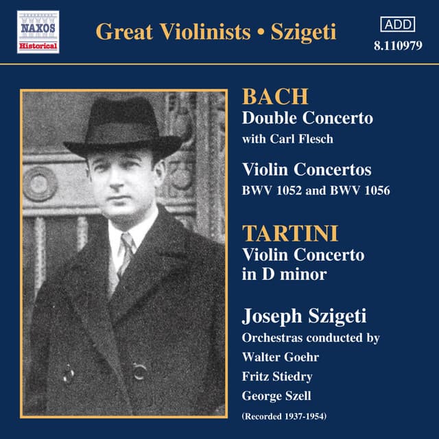 Bach, J.S. / Tartini: Violin Concertos - Joseph Szigeti