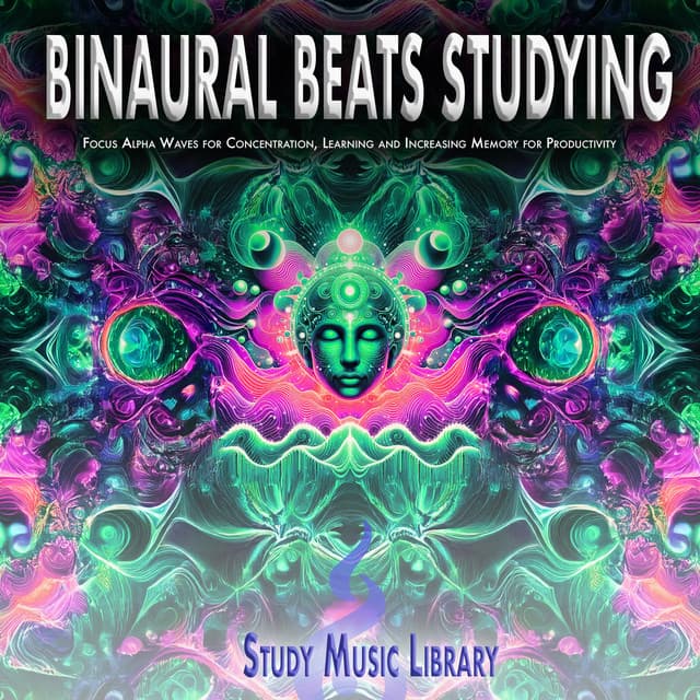 Binaural Beats Studying: Focus Alpha Waves for Concentration, Learning and Increasing Memory for Productivity - Study Music Library
