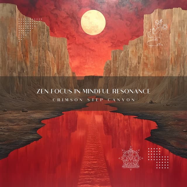 Zen Focus in Mindful Resonance - Crimson Step Canyon