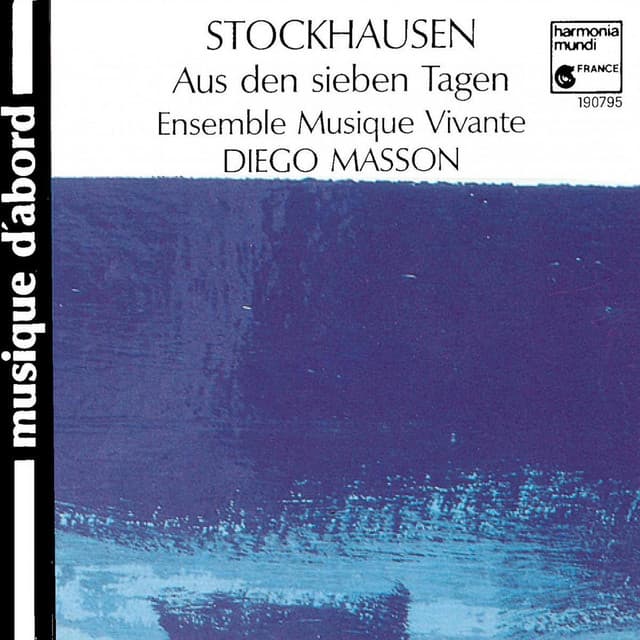 Stockhausen: Aus den sieben Tagen - Karlheinz Stockhausen
