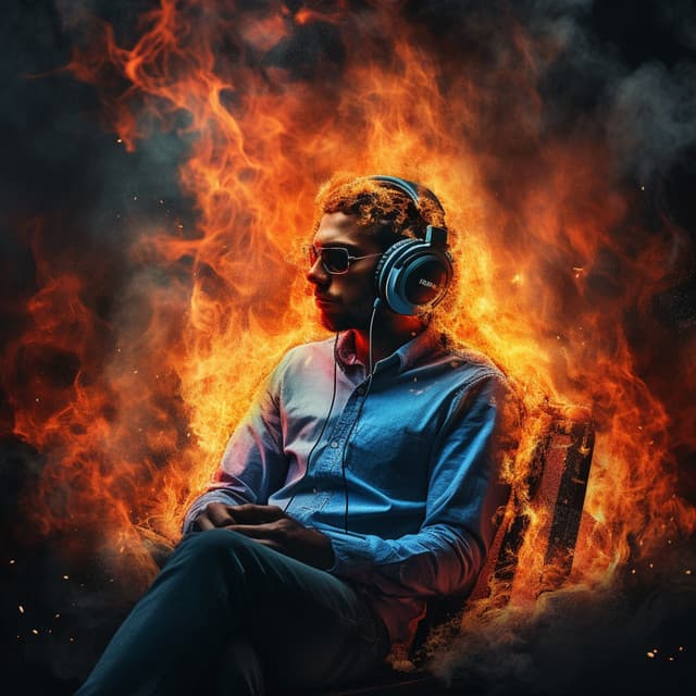 Fire Calm: Harmonious Sparks Cadence - Evening Chillout Playlist