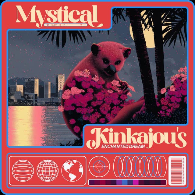 Mystical Glow: Kinkajou's Enchanted Dream - Dog Relaxation