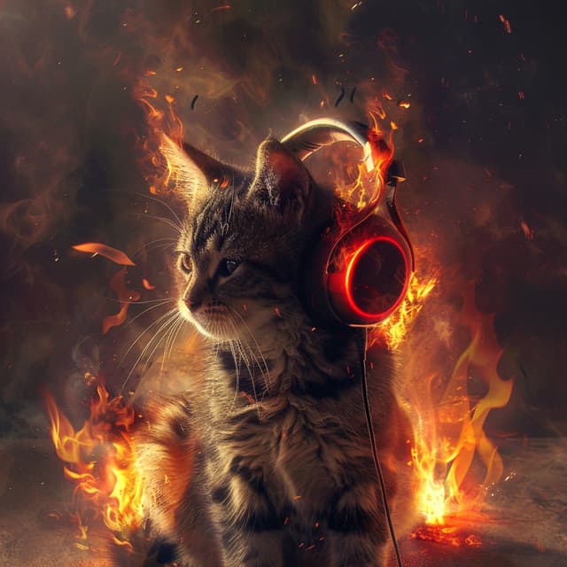 Purr by Fire: Soothing Sounds for Cats - Cat Relaxing Sounds TA